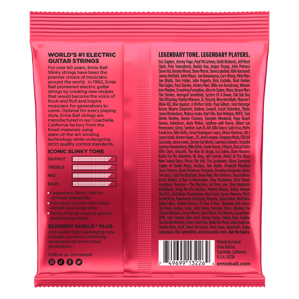Ernie Ball Burly Slinky Nickel Wound Electric Guitar Strings 3-Pack 11-52