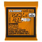 Ernie Ball Hybrid Slinky Classic RnR Electric Guitar Strings 3-Pack 9-46
