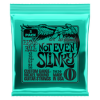 Ernie Ball Not Even Slinky Electric Guitar Strings 3-Pack 12-56