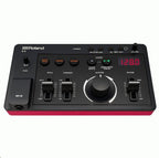 Roland Aira Compact E-4 Voice Tweaker sampler with controls and inputs displayed on a sleek design.