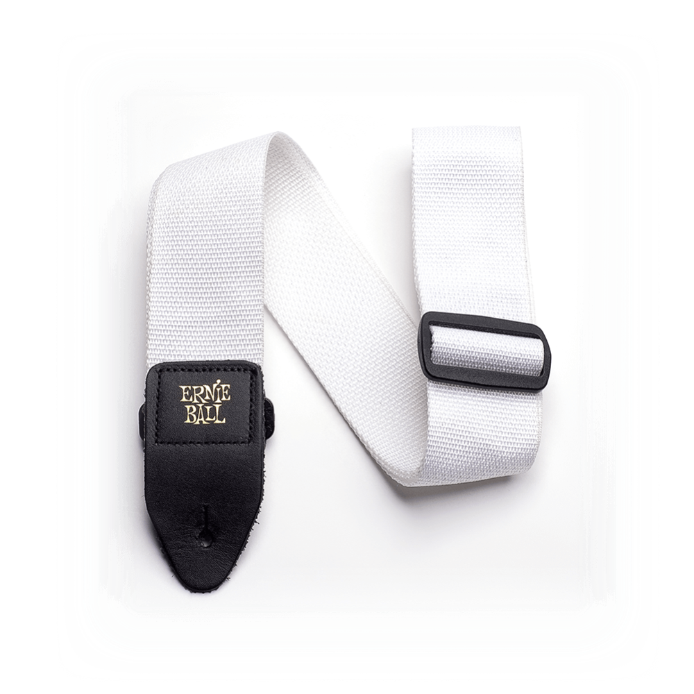 Ernie Ball Polypro Guitar Strap in White