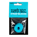 Ernie Ball Guitar Strap Blocks in Blue - 4-Pack