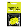 Ernie Ball Guitar Strap Blocks in Green - 4-Pack