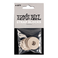 Ernie Ball Guitar Strap Blocks in Grey- 4-Pack