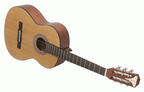 Epiphone E1 Classical Guitar in antique natural finish, showing the full body and neck of the acoustic classical guitar.