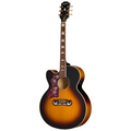 Epiphone J200 Studio EC Acoustic Guitar (LH) - Vintage Sunburst