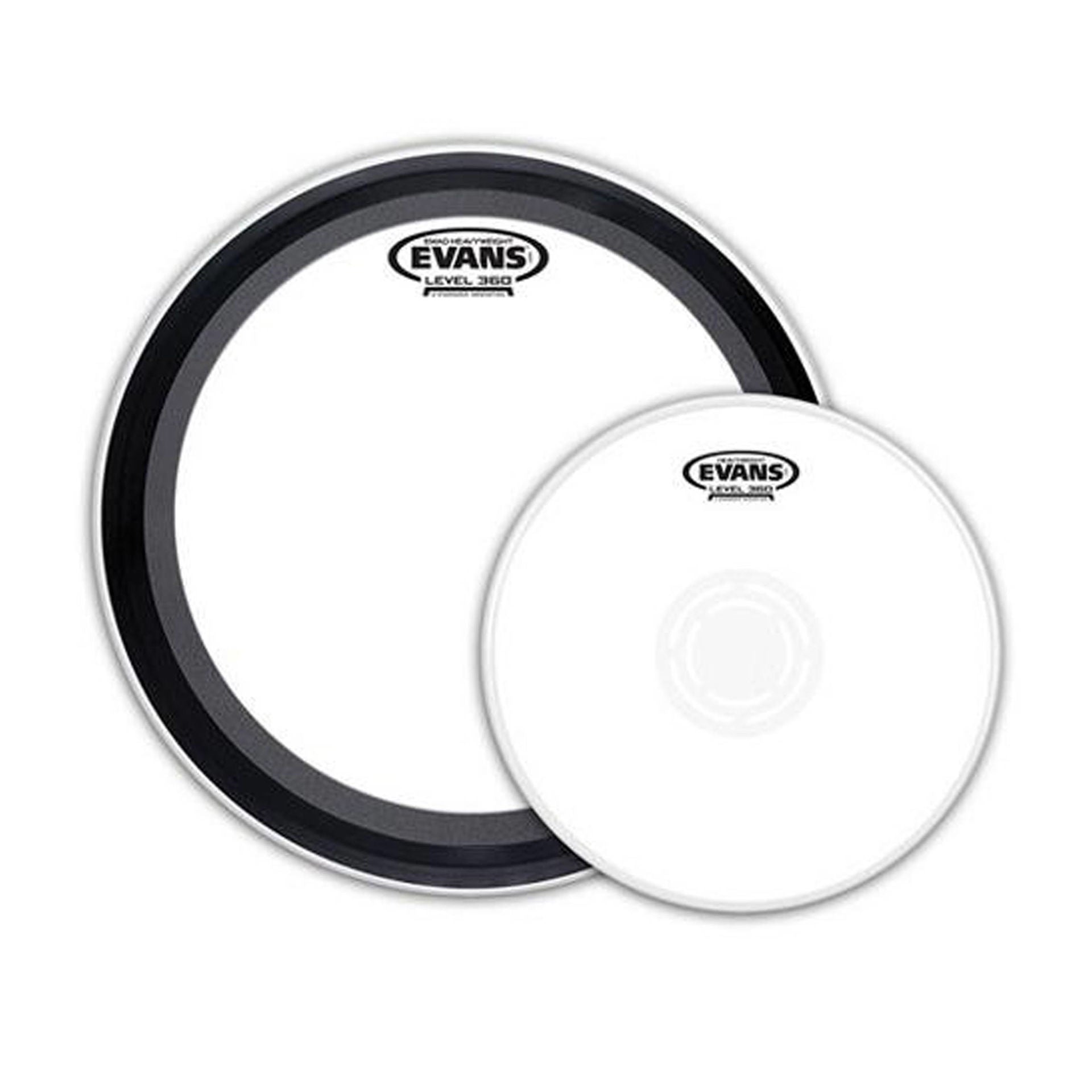 Evans EMADHW Heavyweight Knockout Drumhead Pack - 22 Bass/14 Snare Batter