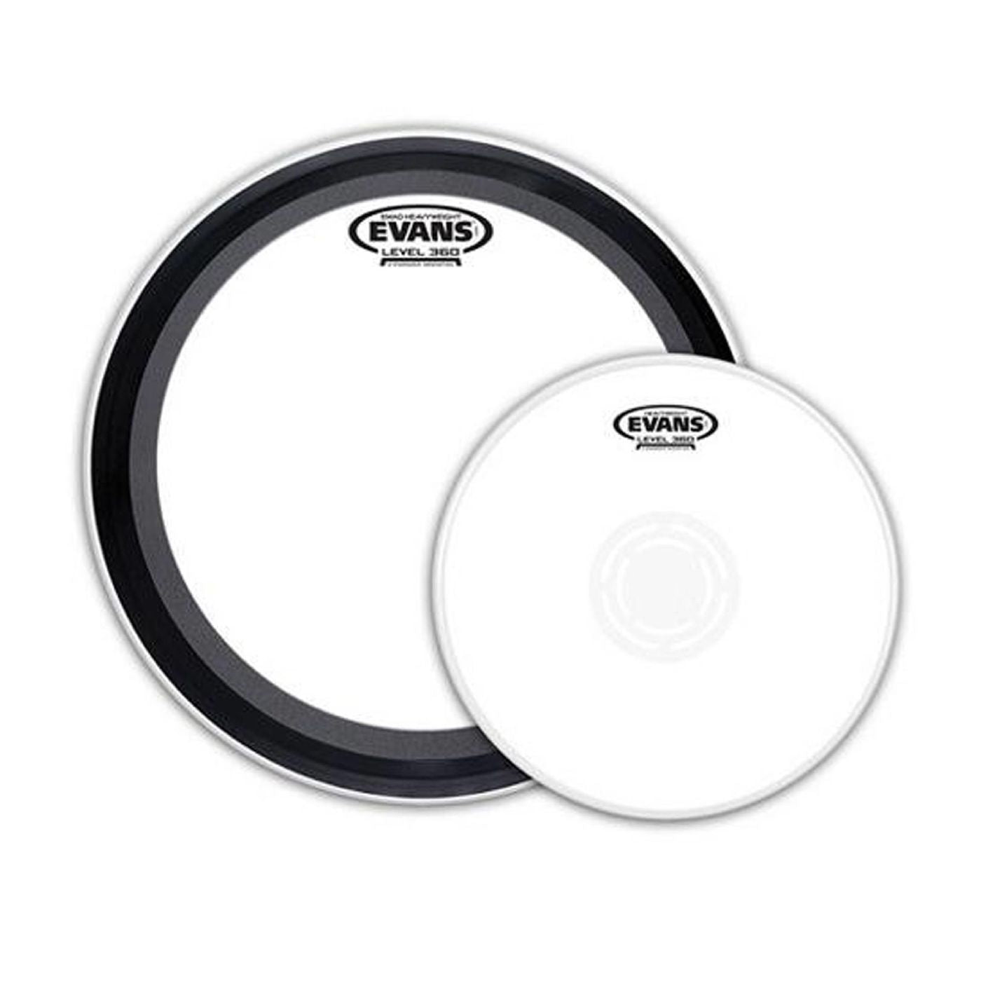 Evans EMADHW Heavyweight Knockout Drumhead Pack - 22 Bass/14 Snare Batter