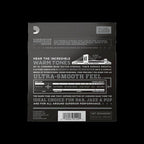 D'Addario ECB84 Custom Light Chromes bass guitar strings in 40-100 gauge, shown on a bass guitar.
