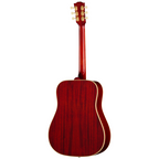 Epiphone 1960 Hummingbird acoustic guitar in heritage cherry sunburst finish, showcasing its body, pickguard, and vintage design details.