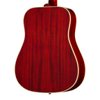 Epiphone 1960 Hummingbird acoustic guitar in heritage cherry sunburst finish, showcasing its vintage-style body and intricate pickguard design.