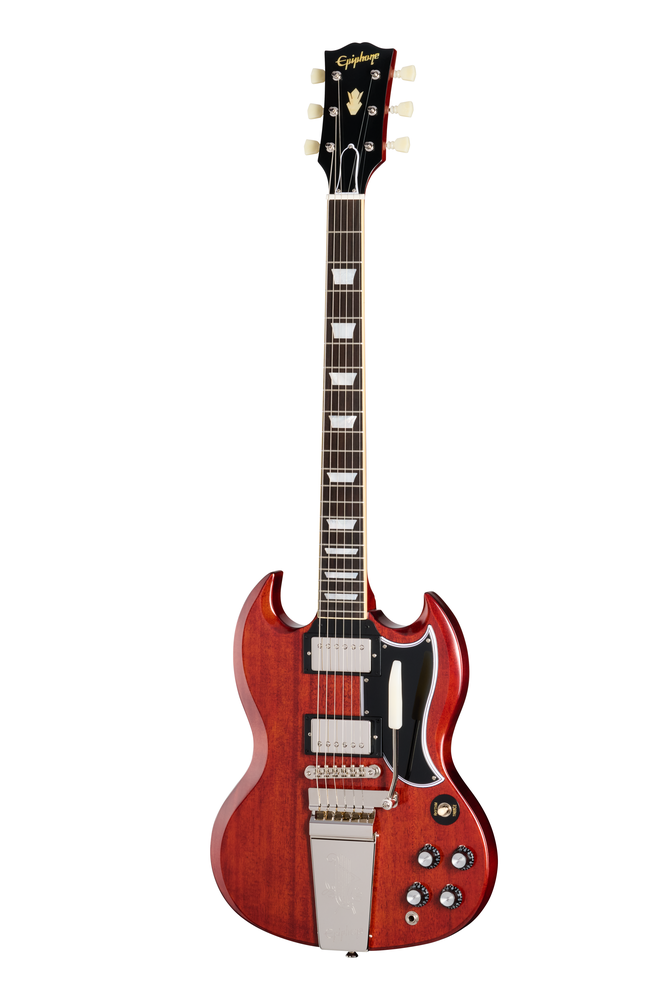 Epiphone 1964 SG Standard Reissue with Maestro Vibrola, Cherry Red