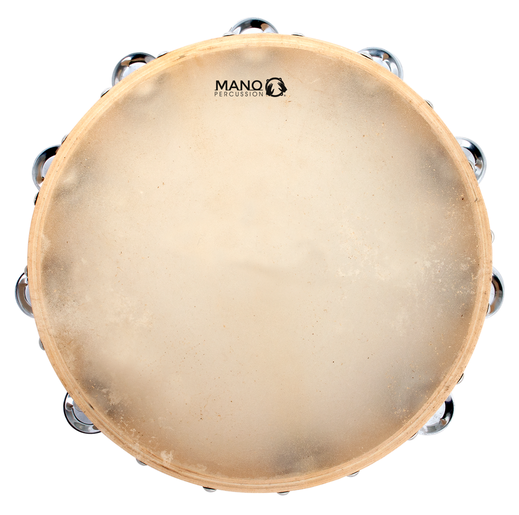 Mano Percussion ED614 12inch Tambourine with 18 pairs of Jingles on double row