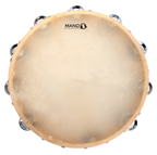 Mano Percussion ED614 12inch Tambourine with 18 pairs of Jingles on double row