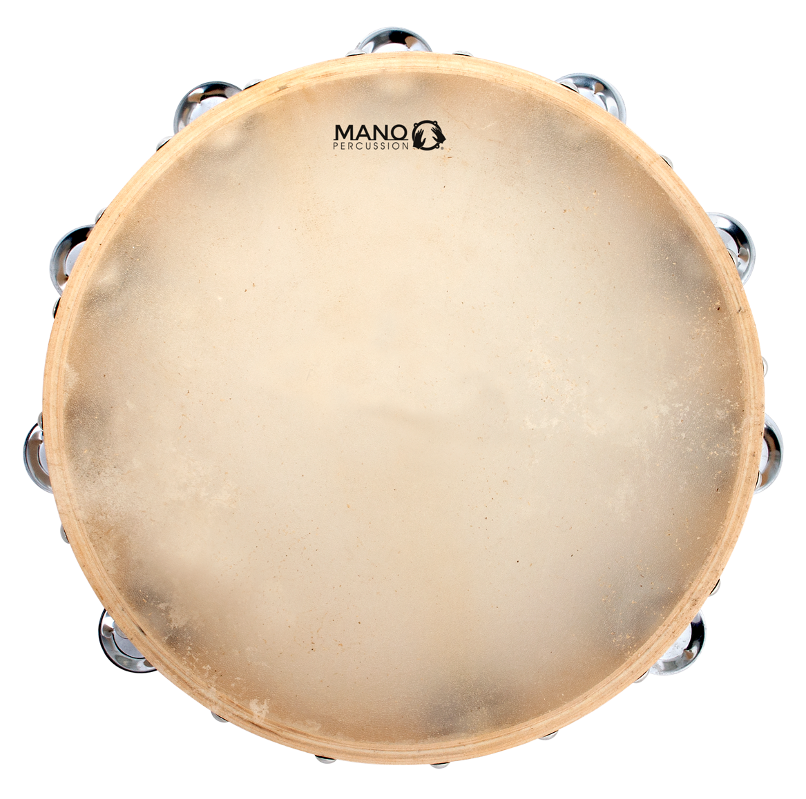 Mano Percussion ED614 12inch Tambourine with 18 pairs of Jingles on double row