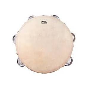 Mano Percussion ED623 8inch Tambourine with 12 pairs of Jingles on Double Row