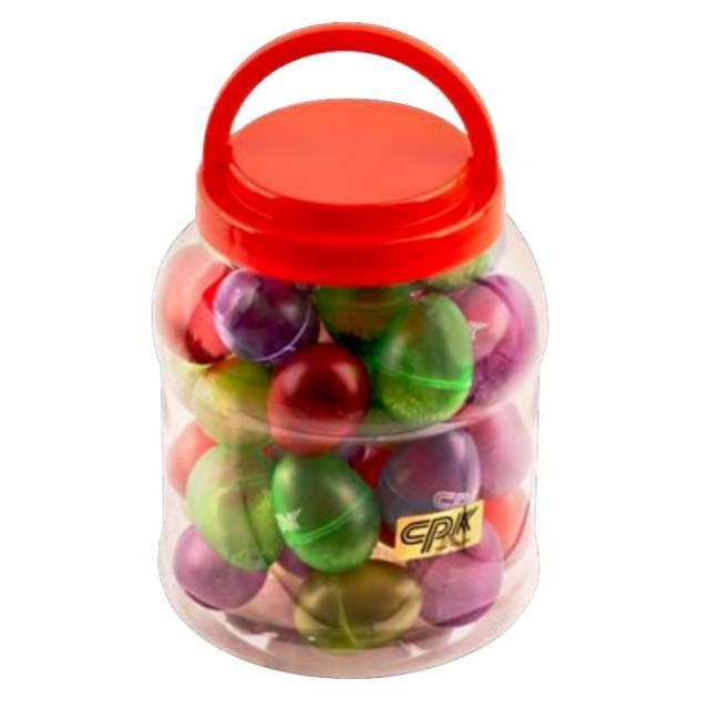CPK ED800 Plastic Container of Egg Maracas - 40 Pieces