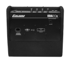 Carlsbro EDA80B drum monitor with Bluetooth connectivity, featuring a sleek black design and rear control panel for audio setup.