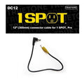 1Spot 12 inch DC Cable RA to Straight