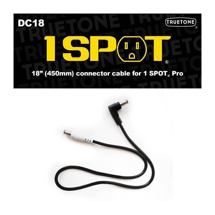 1Spot 18 inch DC Cable RA to Straight