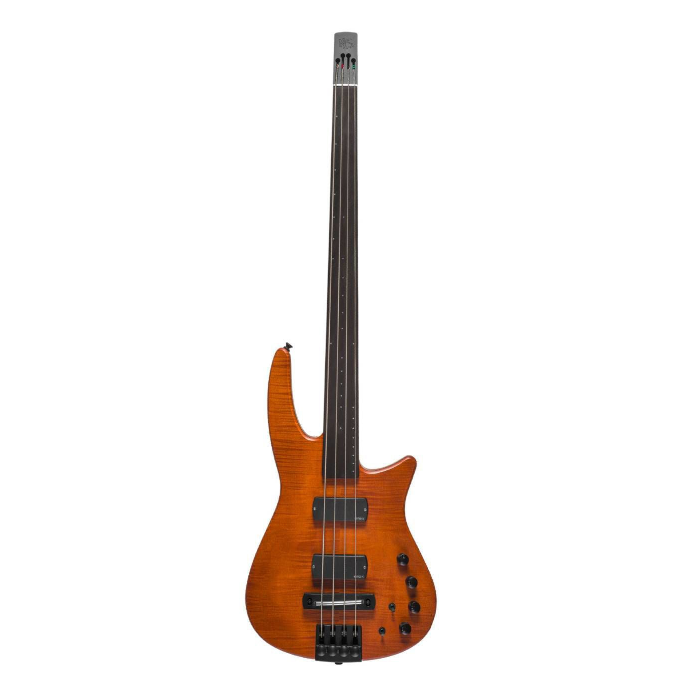 NS Design CR4 Radius Fretted Bass Guitar - Amber Satin