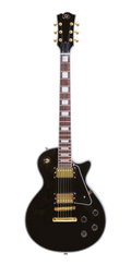 SX EH3BK Deluxe Les Paul Style Electric Guitar in Black