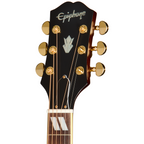 Epiphone Hummingbird Standard EC Natural acoustic guitar with detailed wood grain and classic Hummingbird body shape.