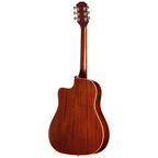 Epiphone J45 Standard EC acoustic guitar in honey burst finish, showcasing its body, fretboard, and hardware details.