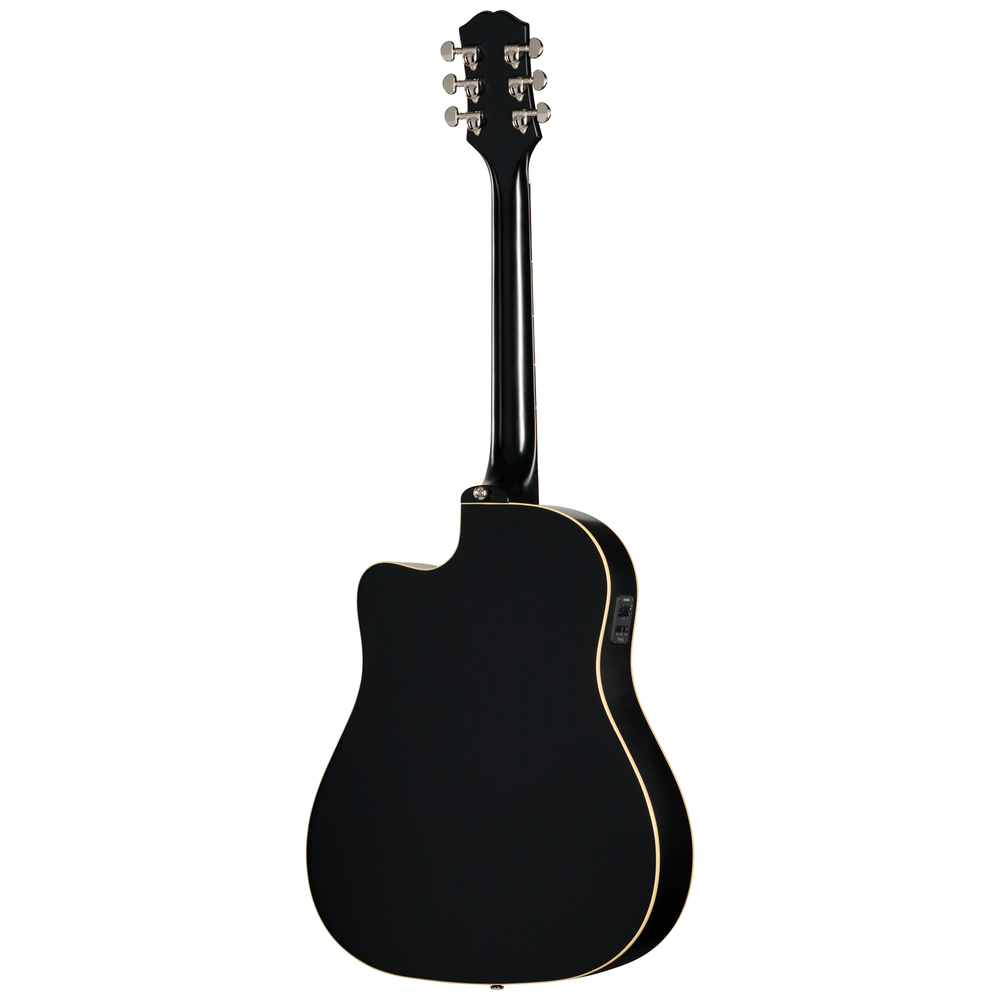 Epiphone J45 Standard EC acoustic guitar with vintage sunburst finish, showing the body, fretboard, and headstock.