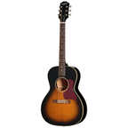Epiphone L00 Standard acoustic guitar in vintage sunburst finish, showcasing its wooden body and classic design.