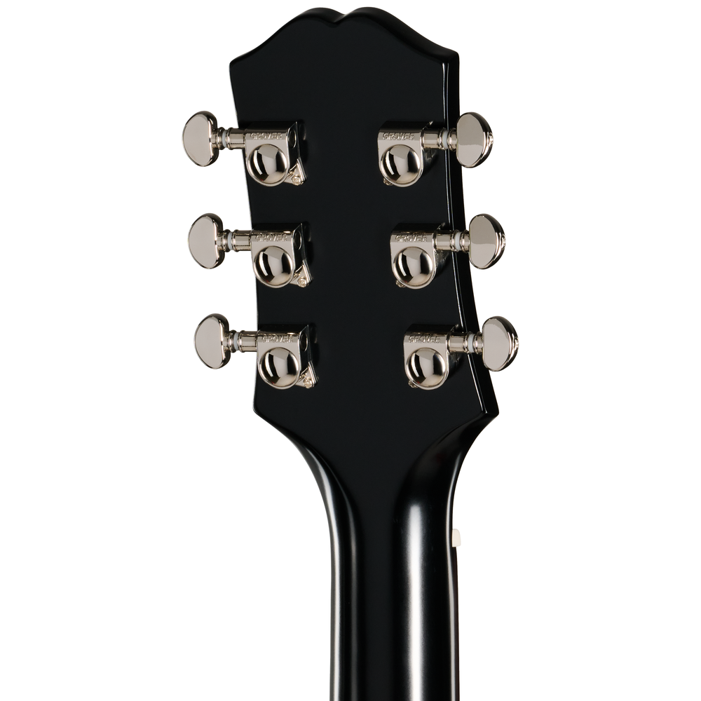 Epiphone L00 Standard acoustic guitar in vintage sunburst finish, showcasing its classic body shape and wooden grain details.