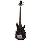 Silverburst Epiphone Mike Dirnt Grabber G3 Bass Guitar with sleek body and four strings, showcasing its classic design and hardware.