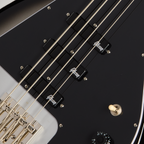 Epiphone Mike Dirnt Grabber G3 bass guitar in Silverburst finish, showing the sleek body and neck of the electric bass guitar.