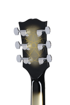 Electric guitar by EPIPHONE, Adam Jones 1979 Les Paul Custom in antique silverburst with chrome hardware and black pickups.