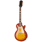Epiphone Les Paul Standard 50s electric guitar in washed cherry sunburst finish, showcasing its classic body and maple neck design.