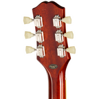 Epiphone Les Paul Standard 50s electric guitar in washed cherry sunburst with cream pickguard and chrome hardware.