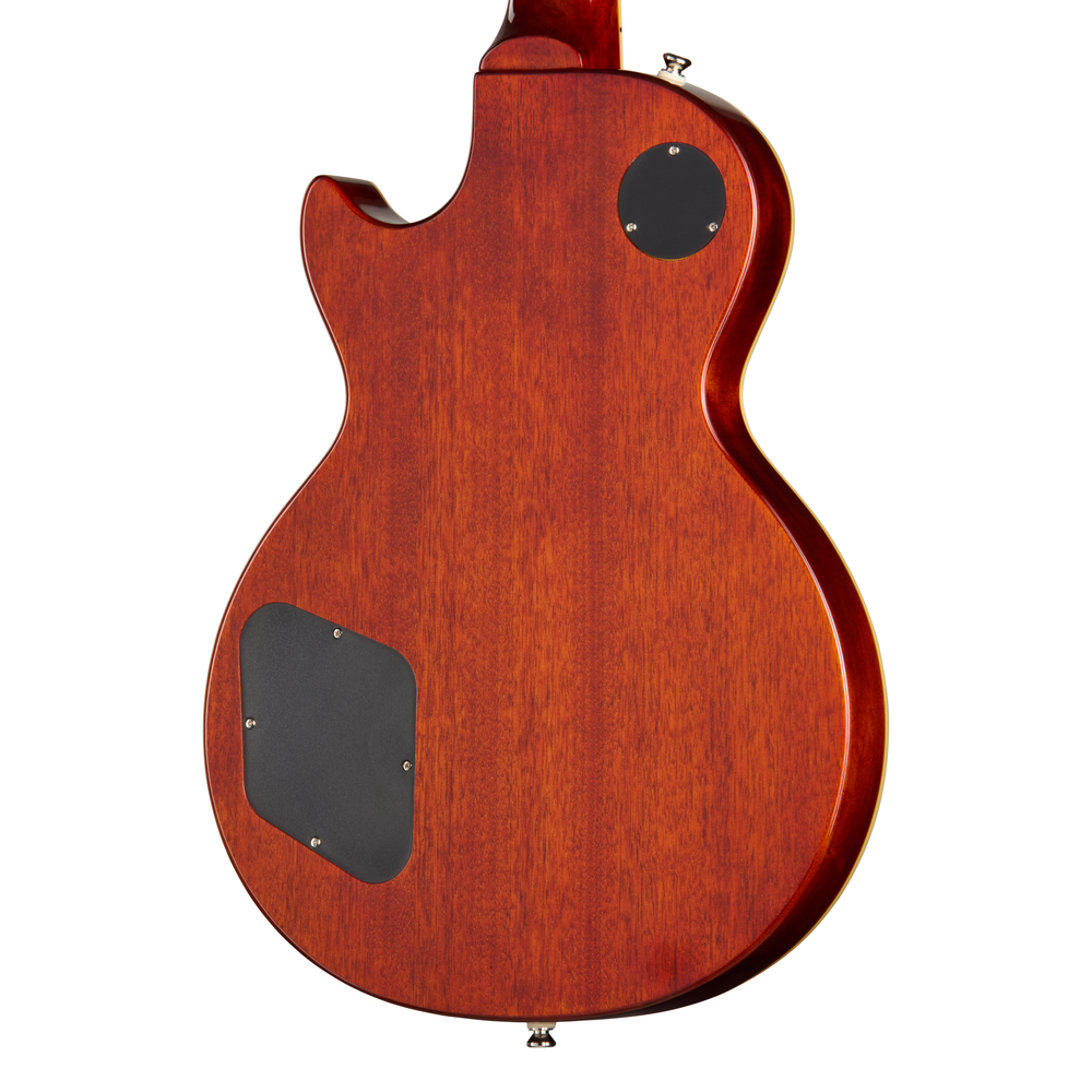 Epiphone Les Paul Standard 50s electric guitar in Washed Cherry Sunburst with maple top and humbucking pickups.
