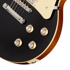 Epiphone Les Paul Standard 60s electric guitar in ebony with a solid body, humbucker pickups, and vintage-style hardware.