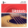 DAddario EJ17 13-56 Acoustic Guitar Strings 3-Pack