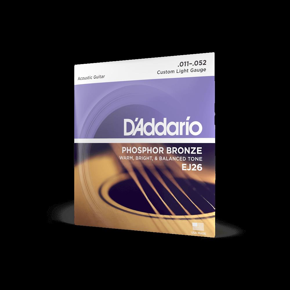 D'addario EJ26 11-52 Acoustic Guitar Strings 3-Pack