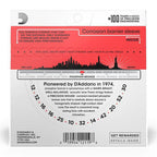 D'Addario EJ39 12-string acoustic guitar strings set with phosphor bronze, medium gauge 12-52, displayed on a guitar.