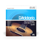 D’Addario EJ40 Silk & Steel Folk Guitar Strings (11-47)