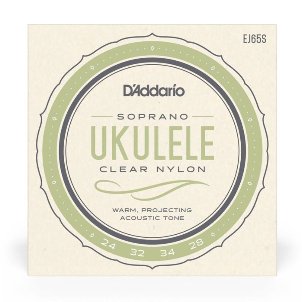 D'Addario Uke Strings Set - Clear Nylon - Soprano