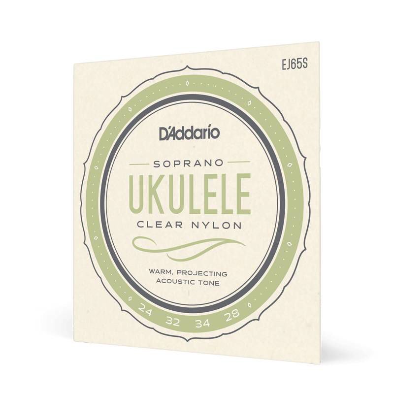 D'Addario Uke Strings Set - Clear Nylon - Soprano