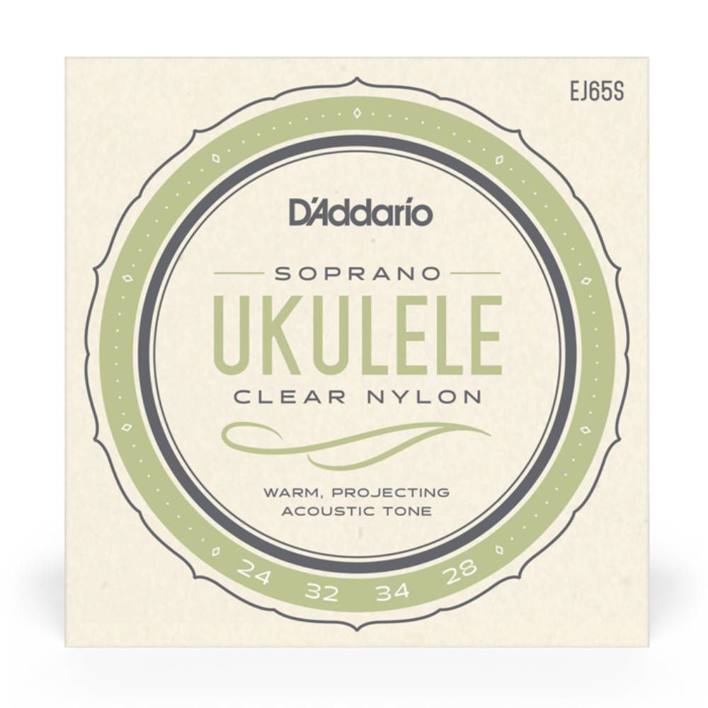 D'Addario Uke Strings Set - Clear Nylon - Soprano