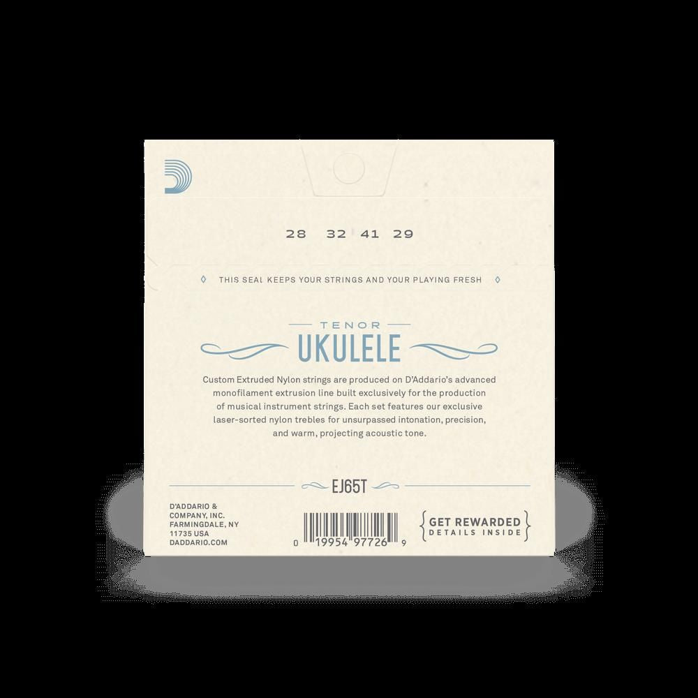 D'Addario Uke Strings Set - Clear Nylon - Tenor