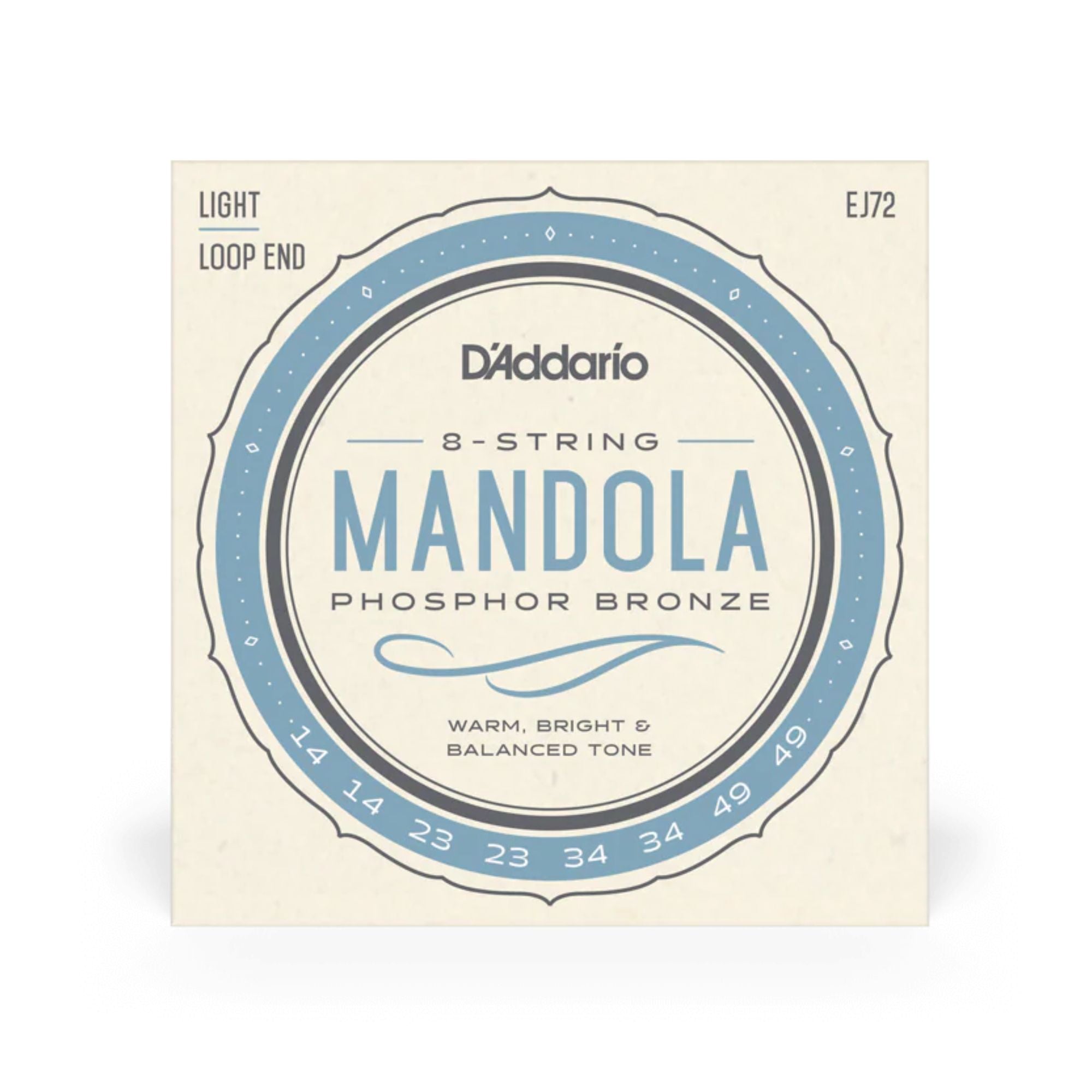 D'Addario EJ72 Phosphor Bronze Mandola Strings Light 14-49