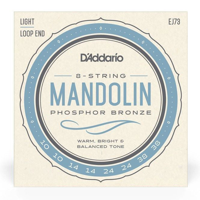 D'Addario EJ73 Mandolin Strings 10-38 Phosphor Bronze Light