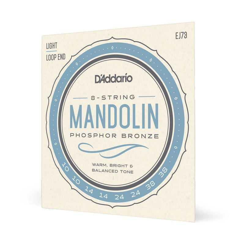 D'Addario EJ73 Mandolin Strings 10-38 Phosphor Bronze Light