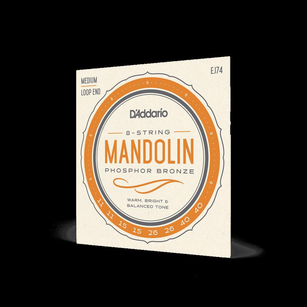 D'Addario EJ74 Mandolin Strings 11-40 Phosphor Bronze Medium